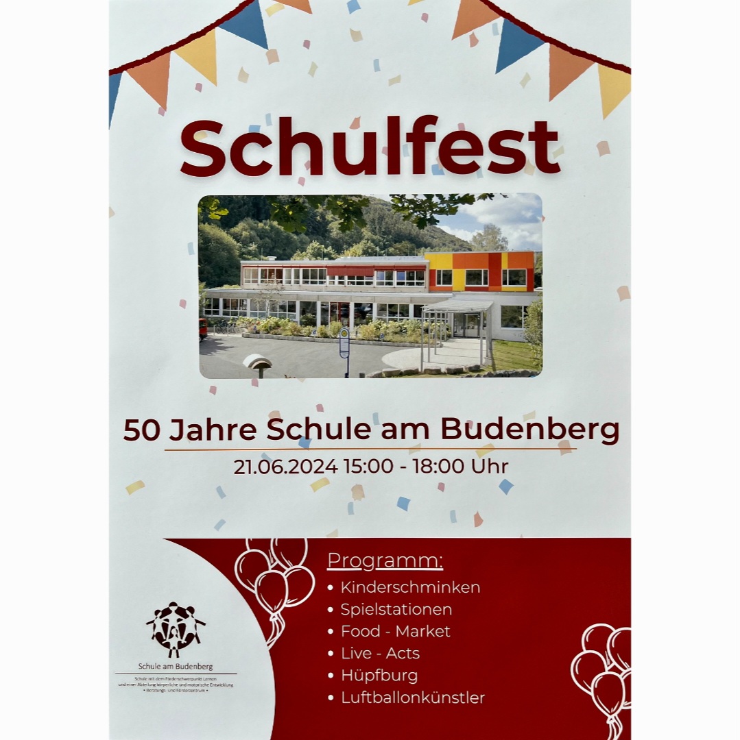 Schulfest – 50 Jahre Schule am Budenberg